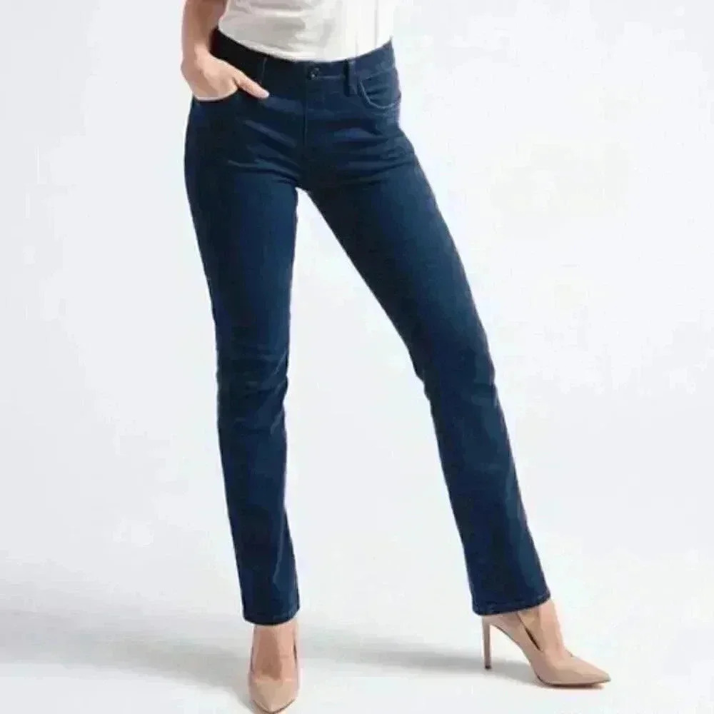 Betabrand Yoga Denim Straight-Leg • 4-Pocket